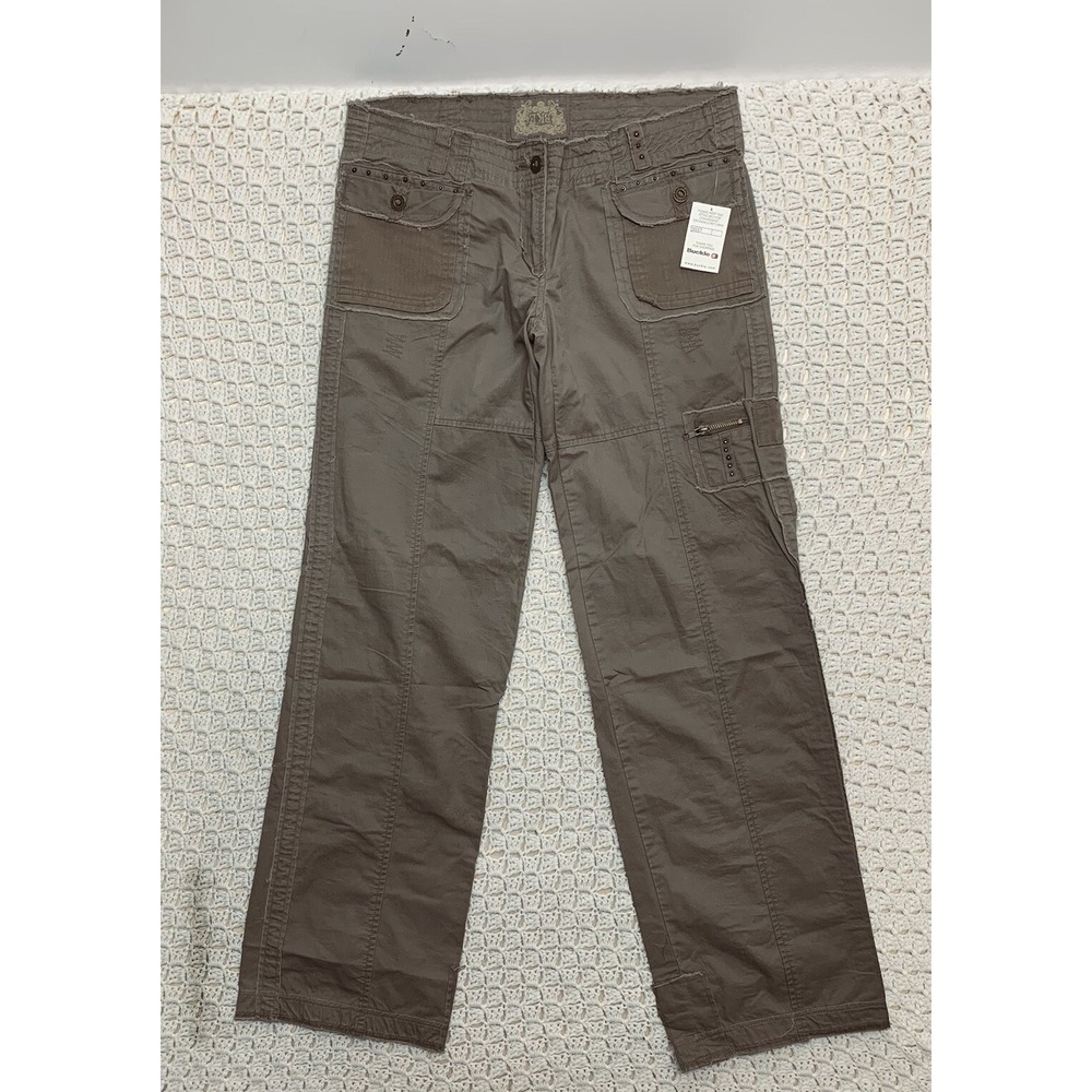 Buckle BKE Mystique Pants Women Size 32X35 Beige Wide‎ Leg W'36 L36 NWT L1300XL
